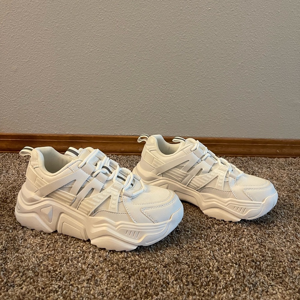 Women’s White Platform Sneakers